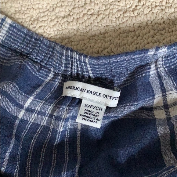 American Eagle gingham/plaid crop top - Picture 2 of 4